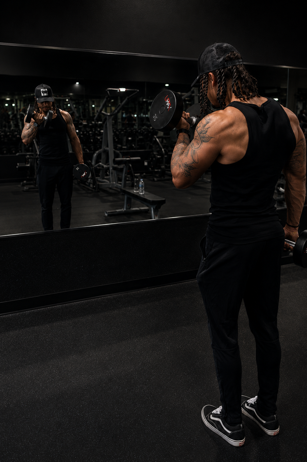 Coach Vonn training in the gym